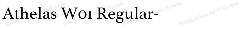 Athelas W01 Regular字体转换